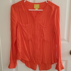 Anthropologie Coral Blouse
